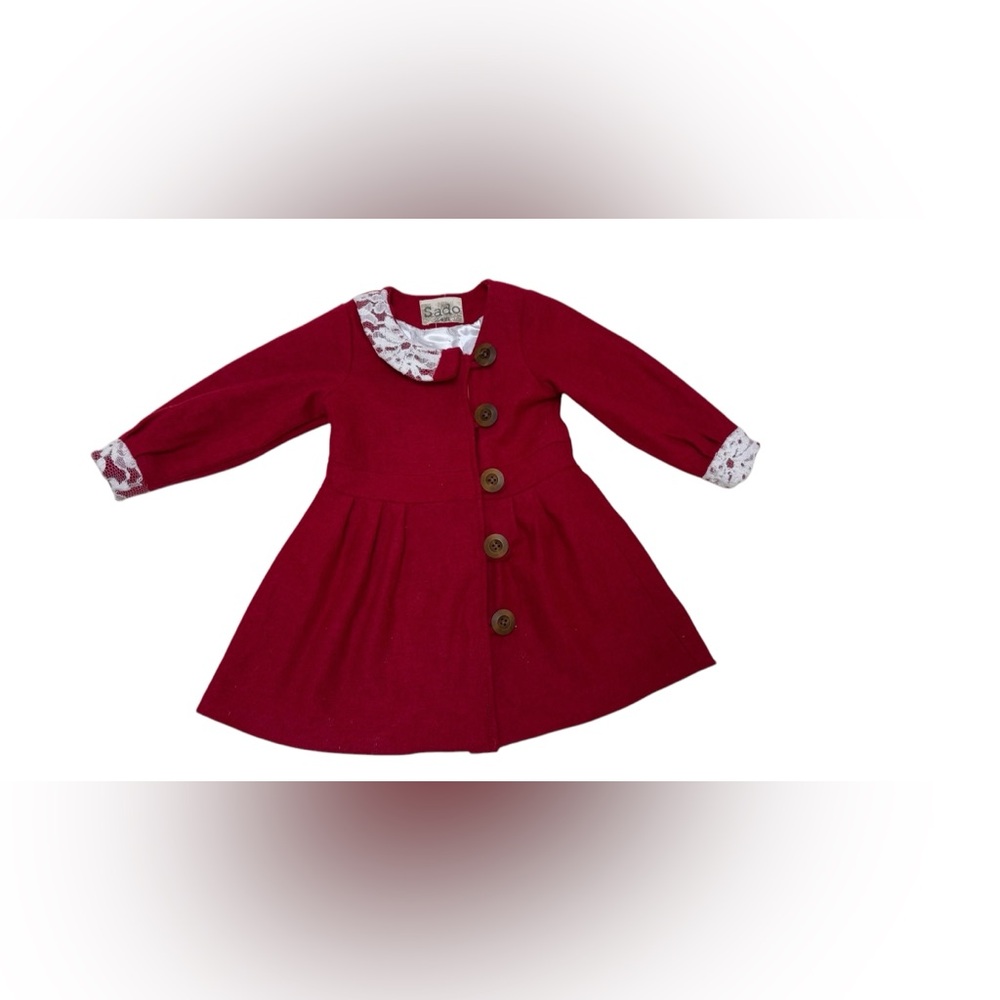 Girls Wool Holiday Coat by Sado, 24 Months – Classic, Warm & Stylish